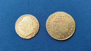 Zwei Gold Münzen