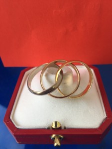 Goldener dreifach Ring Cartier