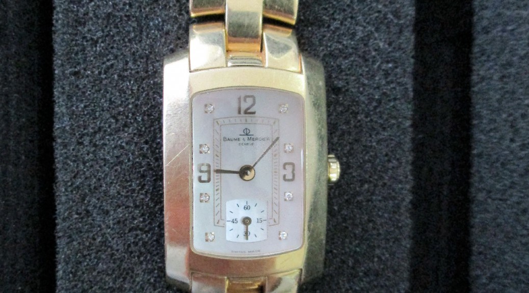 Goldene -750- Armbanduhr Baume & Mercier