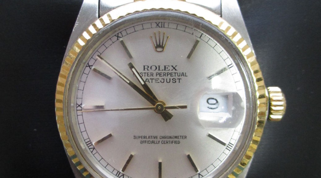 Stahlgoldene Herren Armbanduhr ROLEX Datejust