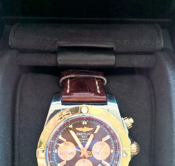 Breitling Stahlgold Herren Armbanduhr IB0110